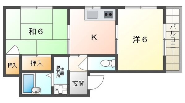 中井マンションの物件間取画像